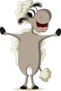 Funny sheep cartoon