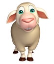 funny Sheep cartoon character Royalty Free Stock Photo