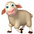 funny Sheep cartoon character Royalty Free Stock Photo