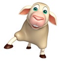 funny Sheep cartoon character Royalty Free Stock Photo