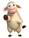 funny Sheep cartoon character Royalty Free Stock Photo