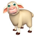 funny Sheep cartoon character Royalty Free Stock Photo