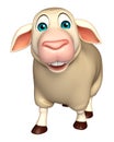 funny Sheep cartoon character Royalty Free Stock Photo