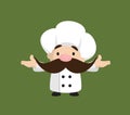 Funny Short Chef - Standing in Presenting Pose