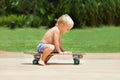 Funny skateboard riding Royalty Free Stock Photo