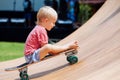 Funny skateboard riding Royalty Free Stock Photo