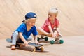 Funny skateboard riding Royalty Free Stock Photo