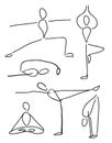 Funny Sketched Yoga Poses