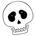 Funny skull icon