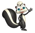 Funny Skunk cartoon character Royalty Free Stock Photo