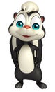Funny Skunk cartoon character Royalty Free Stock Photo