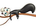 Funny Skunk cartoon character Royalty Free Stock Photo