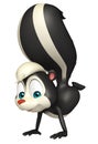Funny Skunk cartoon character Royalty Free Stock Photo