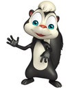 Funny Skunk cartoon character Royalty Free Stock Photo