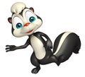 Funny Skunk cartoon character Royalty Free Stock Photo