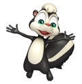 Funny Skunk cartoon character Royalty Free Stock Photo