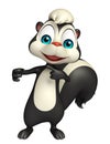 Funny Skunk cartoon character Royalty Free Stock Photo