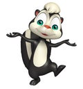 Funny Skunk cartoon character Royalty Free Stock Photo