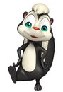 Funny Skunk cartoon character Royalty Free Stock Photo