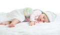 Funny sleeping infant