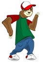 Funny sloth cartoon