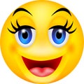 Funny smile emoticon Royalty Free Stock Photo