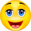 Funny smile emoticon Royalty Free Stock Photo
