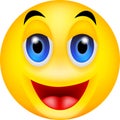 Funny smile emoticon Royalty Free Stock Photo