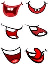 Funny smile mouths Royalty Free Stock Photo