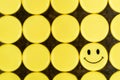 Funny smiley face background. Positive mood Royalty Free Stock Photo