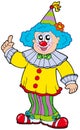 Funny smiling clown Royalty Free Stock Photo