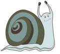 Funny snail, vector