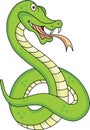 Funny snake cartoon