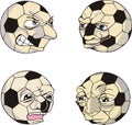 Funny Soccer Balls Royalty Free Stock Photo