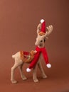 Funny soft Christmas tree figurine toy Christmas Scandinavian reindeer