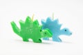 Funny Souvenir gift candles in the shape of multicolored dragons