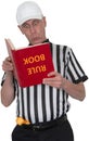 Funny Sports Football Referee Umpire Isoiated Royalty Free Stock Photo