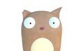 Funny squirel 3d illustration cartoon character