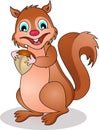Funny squirrel cartoon Royalty Free Stock Photo