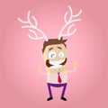 Funny stag party man Royalty Free Stock Photo