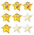 Funny Stars Icons For Ui Game Score