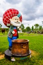 Funny statue of Nasreddin Hoca (Hodja) in a park in Eskisehir, Turkey