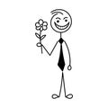 Funny Stick figure hand drawn style for print