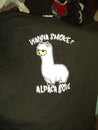 Funny stoner alpaca smoke weed