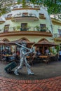 Funny street actor, Santo Domingo, Dominican Republic