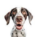 Funny Surprised Close-up Dog Portrait
