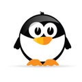 Funny and sweet penguin vector