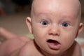 Funny Talking Baby Face Royalty Free Stock Photo