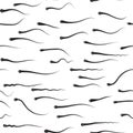 Funny texture - sperm competition Royalty Free Stock Photo