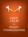 Funny thanksgiving card template with message